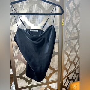 Abercrombie & Fitch Cowl Neck Satin Tank Top
